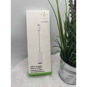 BRAND NEW Sealed Belkin USB-C to Gigabit Ethernet Adapter